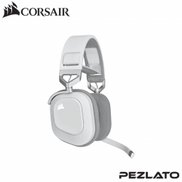 CORSAIR HS80 RGB WIRELESS White Gaming Headset
