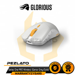 Glorious Series One PRO Wireless Mouse (Genos - Grey/Gold) Forge